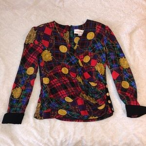 Richard Warren Vintage V-Neck Blouse